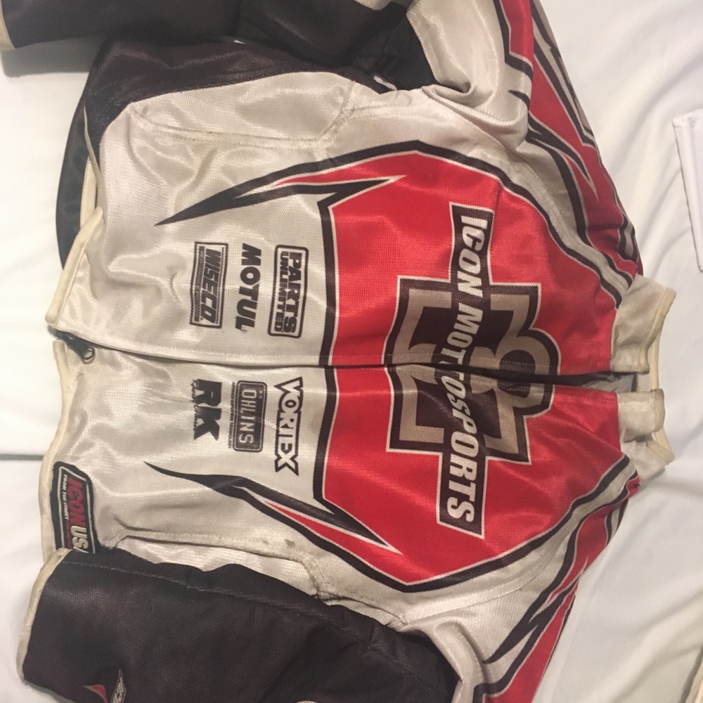 ICON motorcycle jacket with zip out liner